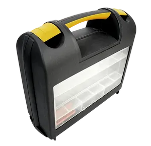 Portable Toolboxwith Transparent Lid PNG Image