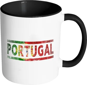 Portugal Flag Design Mug PNG Image