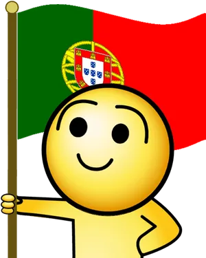 Portuguese Flag Emoji Character PNG Image