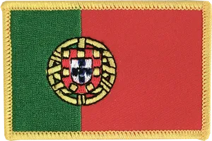 Portuguese Flag Patch PNG Image