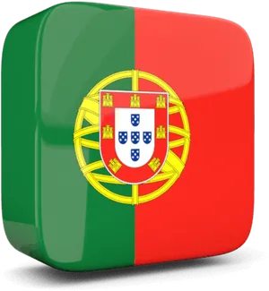 Portuguese Flag3 D Icon PNG Image