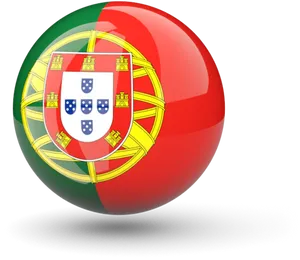 Portuguese National Flag Sphere PNG Image