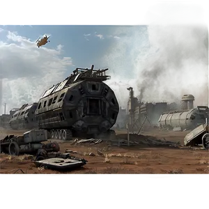 Post-apocalyptic Battlefield Png Pgf6 PNG Image