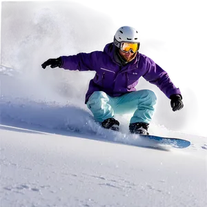 Powder Snowboarding Png Wha54 PNG Image