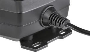 Power Adapter Connection Closeup PNG