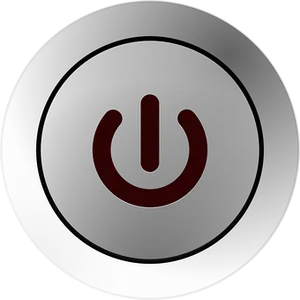 Power Symbol Button Design PNG Image
