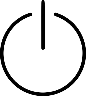 Power Symbol Graphic PNG Image