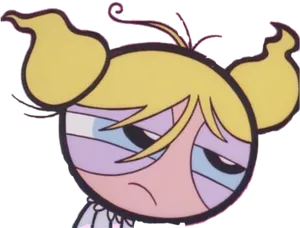 Powerpuff Girls Bubbles Unimpressed PNG Image