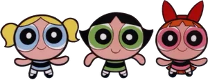 Powerpuff Girls Trio PNG Image