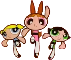 Powerpuff Girls Trio PNG Image