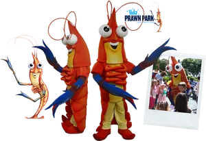 Prawn_ Mascots_and_ Cartoon_ Character PNG Image