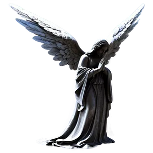 Praying Angel Silhouette Png Oye28 PNG Image