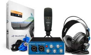 Pre Sonus Studio Equipment Set PNG Image