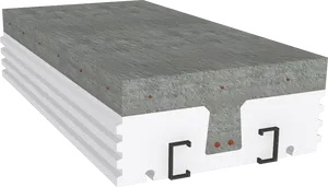 Precast Concrete Hollow Core Slab PNG Image