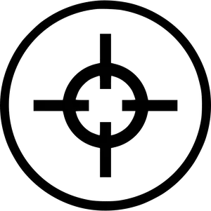 Precision Aiming Crosshair Graphic PNG Image