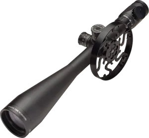 Precision Rifle Scope Isolated PNG Image