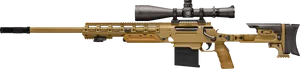 Precision Sniper Rifle Profile PNG Image