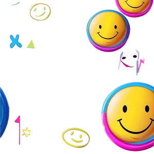 Preppy Smiley Face For Wallpaper Png Hbp99 PNG Image