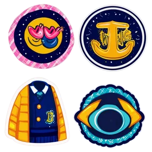 Preppy Stickers Collection Png 57 PNG Image