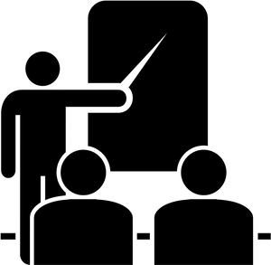 Presentation Icon Blackand White PNG