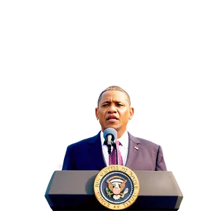 President Giving Speech Png Qyp PNG Image