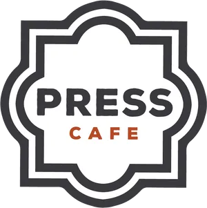 Press Cafe Logo Design PNG Image