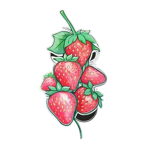 Pretty Strawberry Sketch Png Ljw56 PNG Image