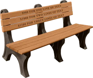 Pricing Options Park Bench PNG Image