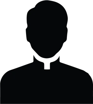 Priest Silhouette Profile PNG Image