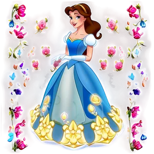 Princess Belle Character Png 06292024 PNG Image