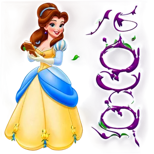 Princess Belle Character Png Svp PNG Image