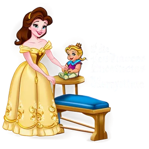 Princess Belle Storytime Png 06292024 PNG Image