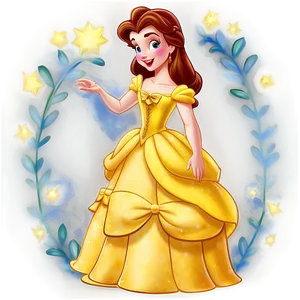 Princess Belle Storytime Png Gnp14 PNG Image