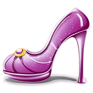 Princess Glass Shoe Artwork Png 11 PNG Image