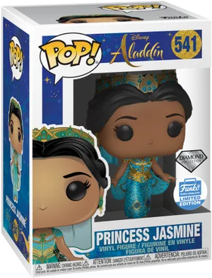 Princess Jasmine Funko Pop Diamond Collection PNG Image