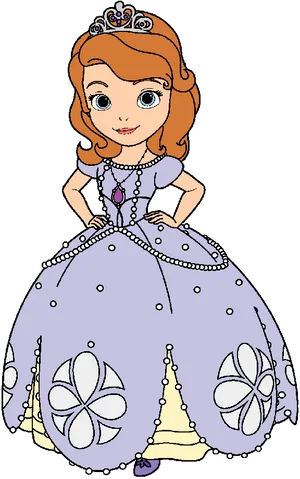 Princess Sofia Character Illustration PNG Image