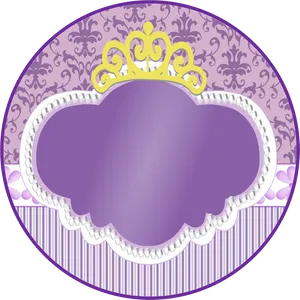 Princess Sofia Frame Design PNG Image