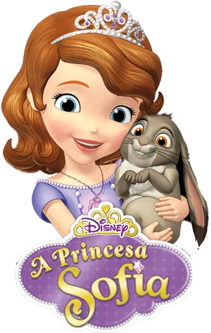 Princess Sofiaand Cloverthe Rabbit PNG Image