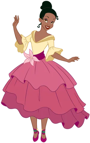 Princess Tiana Animated Character PNG Image