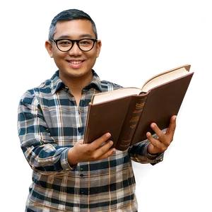 Principal With Book Png Lts35 PNG Image