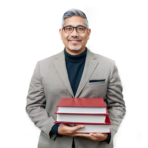 Principal With Book Png Lvj59 PNG Image