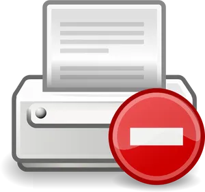 Printer Error Icon PNG Image