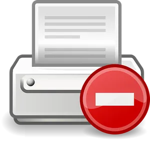 Printer Error Icon PNG Image