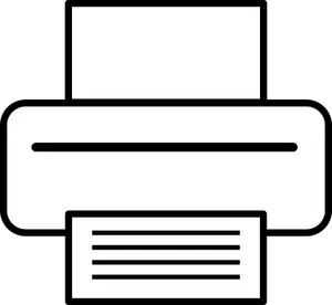 Printer Icon Graphic PNG Image