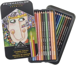 Prismacolor Premier Colored Pencils Set PNG Image