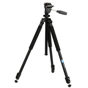 Professional Black Camera Tripod PNG Image