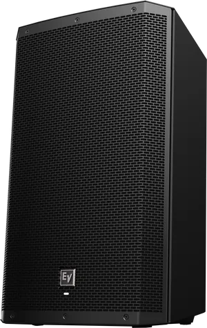 Professional Black Speaker Cabinet PNG Image