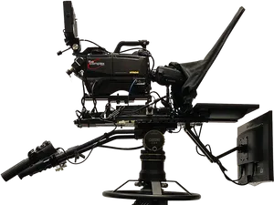 Professional Broadcast Camera Setup PNG Image