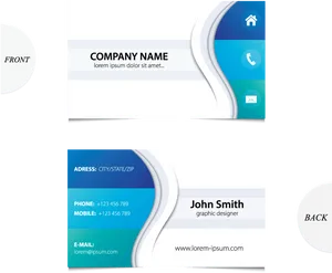 Professional Business Card Design PNG