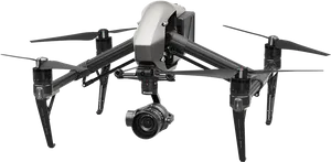 Professional Camera Drone Isolated PNG Image